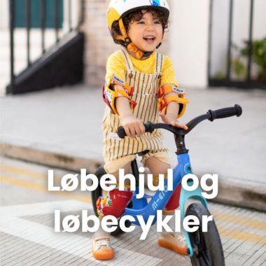 Løbehjul og løbecykler til børn