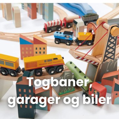 Togbaner, garager og biler