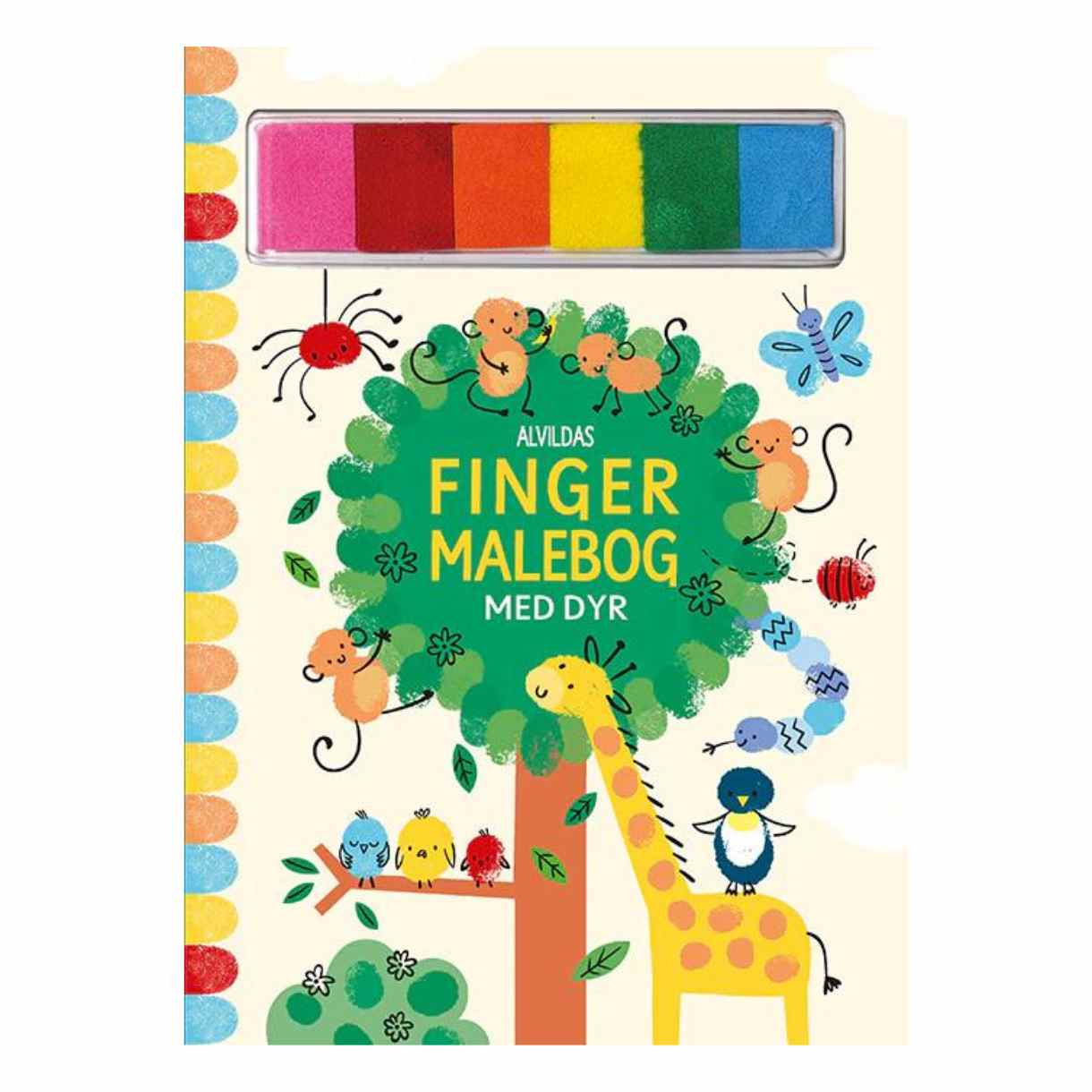 Avilda fingermalebog med dyr - One Size - Bog