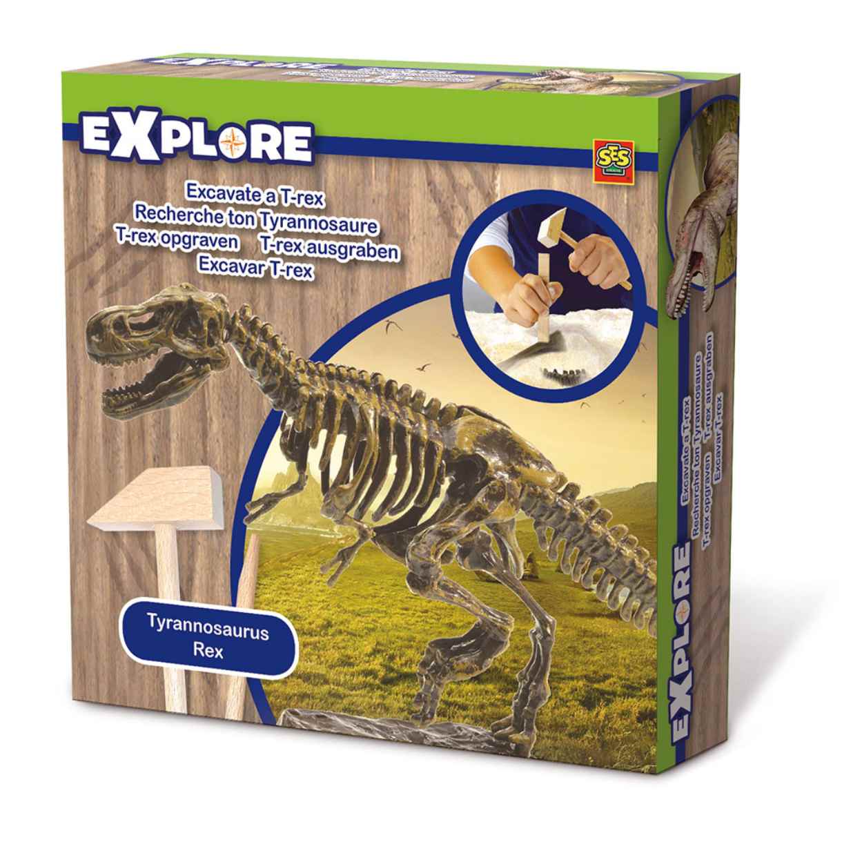 SES Creative udhug af T-rex og skelet