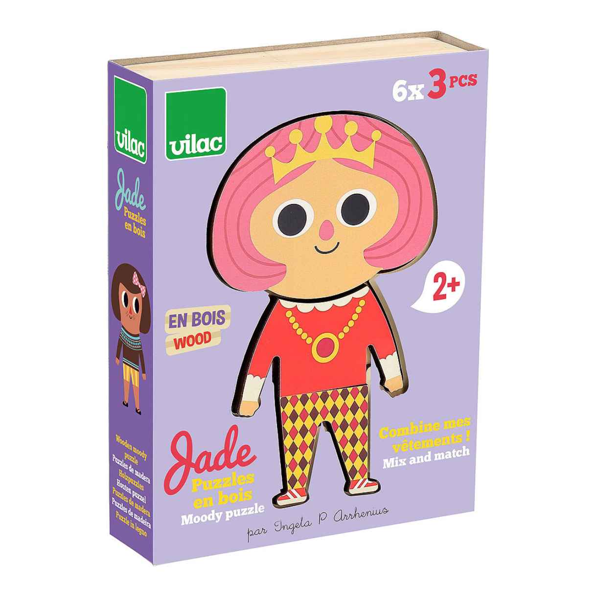 Vilac puslespil i træ - jade