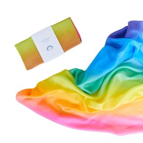 Sarah's Silks - Regnbue Legesilke - Rainbow Playsilk