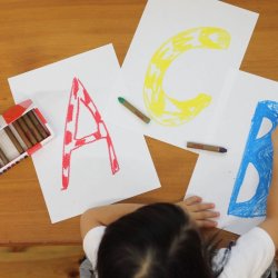 Kitpas fedtfarver - 6 basisfarver