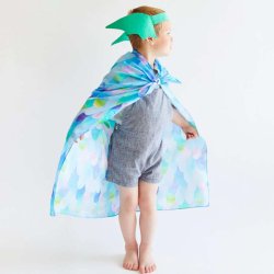 Sarah's Silks - Udkldnings re - Green Dinosaur Ears