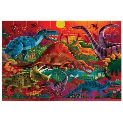 Puslespil - 60 Brikker - Dazzling Dinosaurs