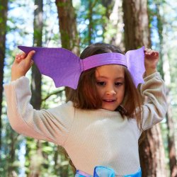 Sarah's Silks - Udkldnings re - Purple Dinosaur Ears