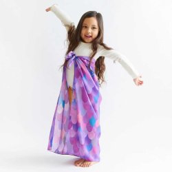 Sarah's Silks - Magiske vsner lilla - Purple Dinosaur Playsilk