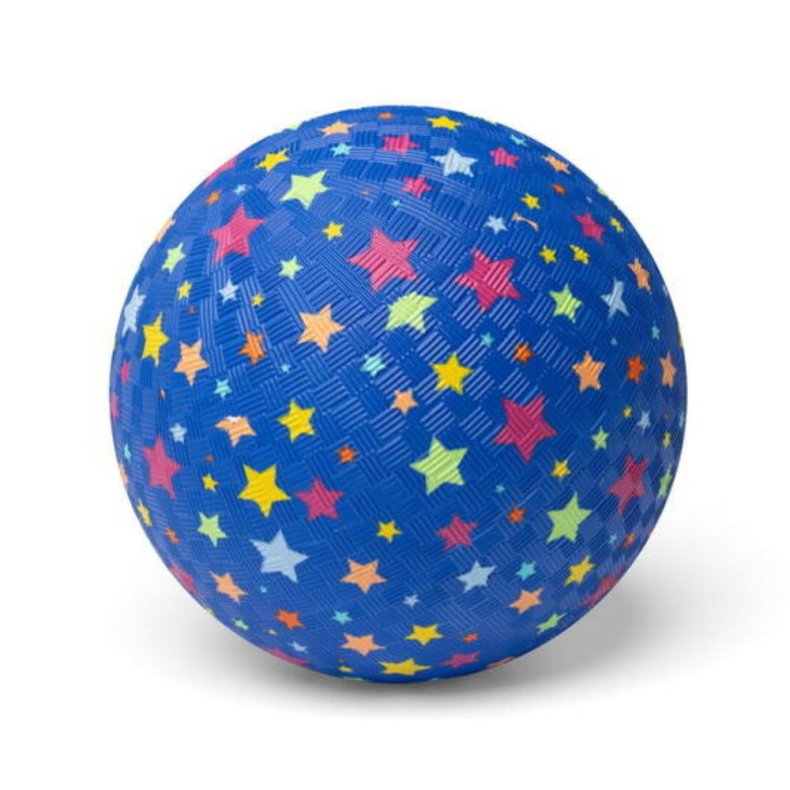 Gummibold med stjerner - 18 cm