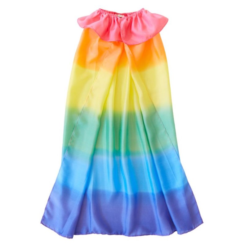 Sarahs Silks - Kappe i regnbuefarver - Rainbow Cape