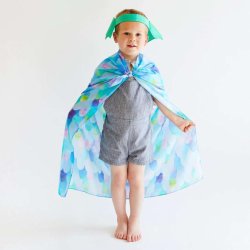 Sarah's Silks - Udkldnings re - Green Dinosaur Ears