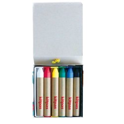 Kitpas fedtfarver - 6 basisfarver