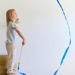 Sarah's Silks - Stor dansevimpel - Star Streamer