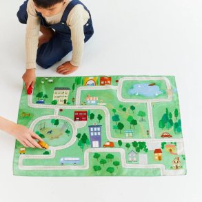 Sarah's Silks - Legesilke - Legetppe med biler