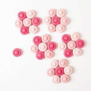 Grapat mandala Rosa Blomster