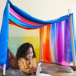 Sarah's Silks - Giant Rainbow Legesilke - Enchanted Playsilks