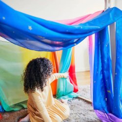 Sarah's Silks - Giant Rainbow Legesilke - Enchanted Playsilks