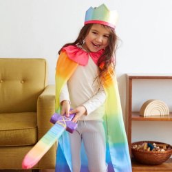 Sarahs Silks - Kappe i regnbuefarver - Rainbow Cape