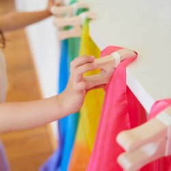 Sarah's Silks - St med fire legeklemmer - Playclips