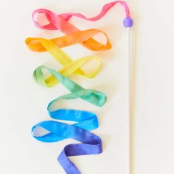 Sarah's Silks - Stor dansevimpel - Rainbow Streamer