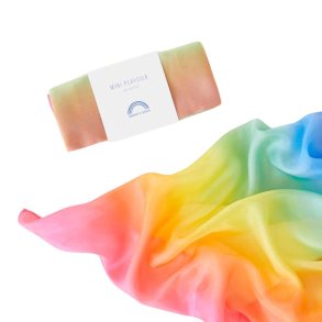 Sarah's Silks - Mini Regnbue Legesilke - Rainbow Playsilk