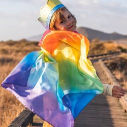 Sarahs Silks - Kappe i regnbuefarver - Rainbow Cape