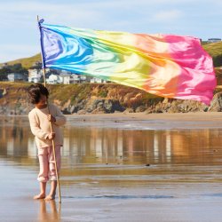 Sarah's Silks - Giant Rainbow Legesilke - Enchanted Playsilks