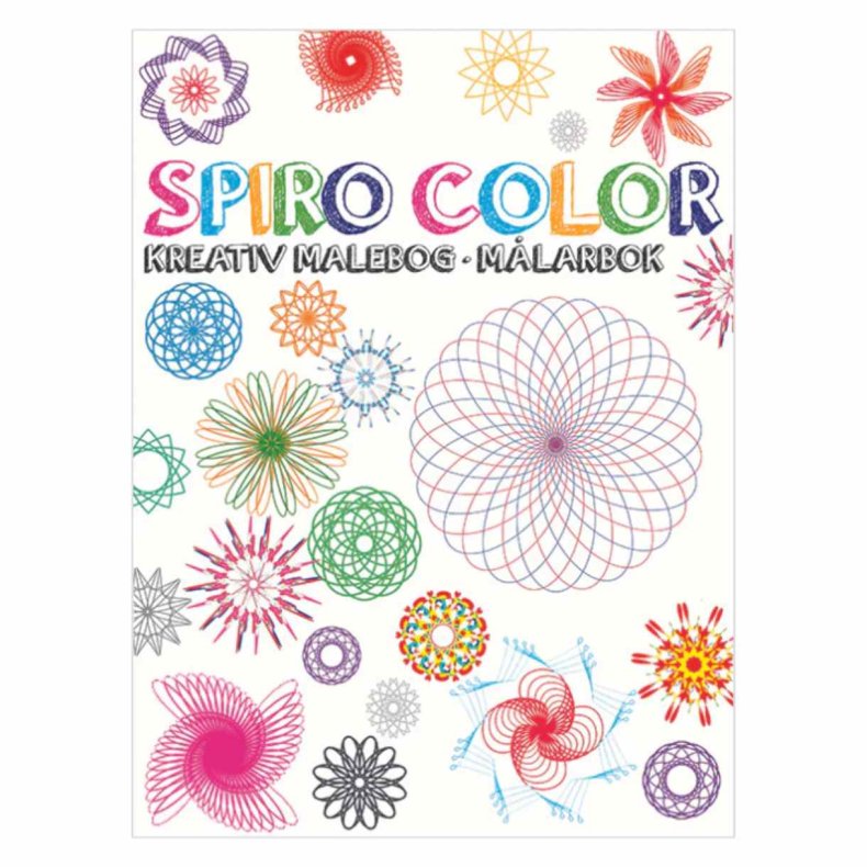 Spiro-st - malebog med gel-pens og spiraler