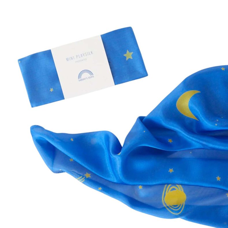 Sarah's Silks - Mini Starry Night Legesilke - Enchanted Mini Playsilks
