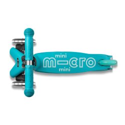 Micro Lbehjul - Mini Deluxe LED - Aqua