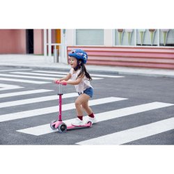 Micro Lbehjul - Mini Deluxe LED - Pink