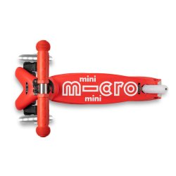Micro Lbehjul - Mini Deluxe LED - Red
