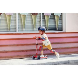 Micro Lbehjul - Mini Deluxe LED - Red