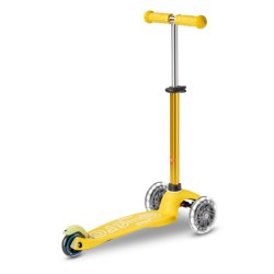 Micro Lbehjul - Mini Deluxe LED - Yellow