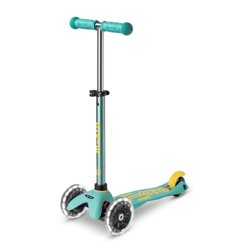 Micro lbehjul - Mini Deluxe ECO LED - Mint