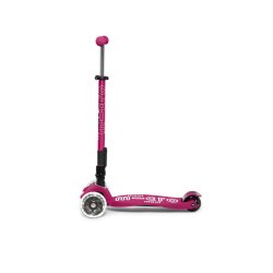 Micro Lbehjul - Maxi Deluxe Foldbar LED - Berry Red