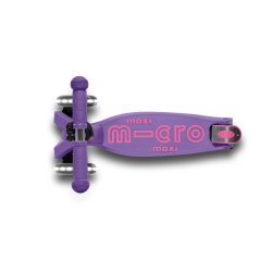 Micro Lbehjul - Maxi Deluxe Foldbar LED - Purple