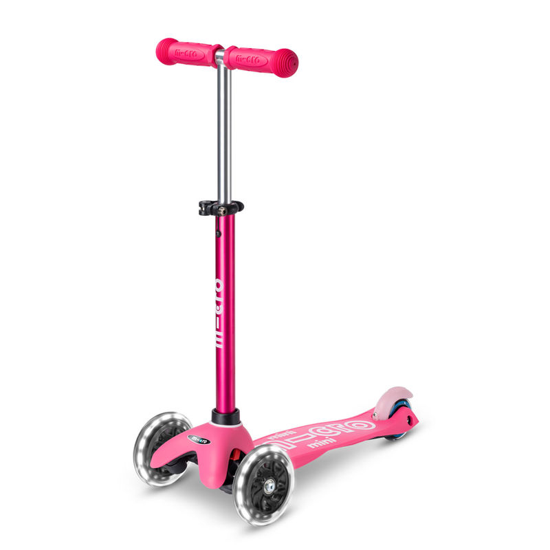 Micro Løbehjul - Mini Deluxe LED - Pink