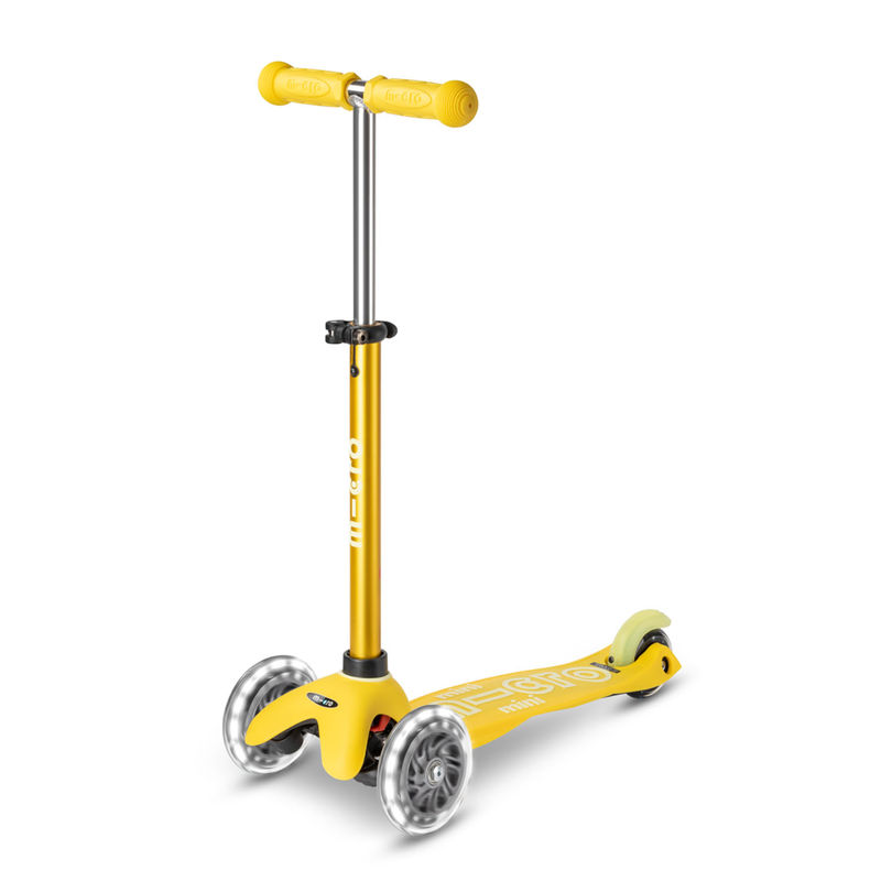 Micro Løbehjul - Mini Deluxe LED - Yellow